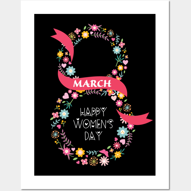 International Womens Day 2021 Gifts - Women's Day 8 March 2021 Gift For Women Wall Art by Charaf Eddine